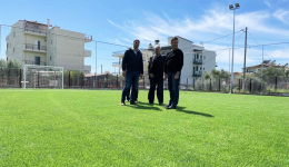 Ολοκληρώθηκε η κατασκευή του γηπέδου ποδοσφαίρου στο 1ο Γυμνάσιο Δήμου Μεσσήνης
