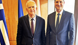 Στο Υπ. Προστασίας του Πολίτη ο Δήμαρχος Μεσσήνης για να συγχαρεί τον συνδημότη μας Υφυπουργό Γιάννη Λαμπρόπουλο