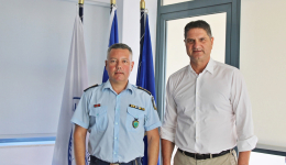 Εθιμοτυπική επίσκεψη του νέου Διοικητή του Αστυνομικού Τμήματος Μεσσήνης στον Δήμαρχο